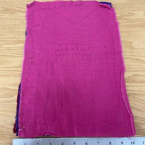 School of Fish Vintage Handmade Reverse Appliqué Panama Mola Textile - Picture 5 of 5